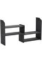Small Desktop Bookshelf, Mini White Office Desk Shelves, Versatile Organizer For Women & Kids - 4