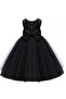 Girl's Black Pearl Design Dress