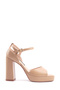Belr3 4Fx Tan Women's Heeled Sandals