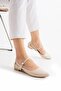 Women's Light Sole Ballerinas with Window and Straps on the Sides - 5