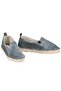 Women's Gray Genuine Leather Handmade Espadrille - 3