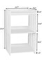 White 3-Tier Bookshelf – Compact Bookcase and Storage Organizer for Living Room, Bedroom, or Office - 2