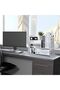 Small Desktop Bookshelf For Storage, Mini Cute White Office Desk Shelves, Versatile Organizer - 4