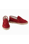 Women's Burgundy Genuine Leather Handmade Espadrille - 3
