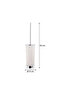 Nely Wc Brush White - Chrome Plated - 3