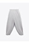 Modal Fabric Elastic Waist Tie Pocket Balloon Fit Pants - 4