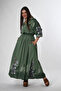 Women's Front and Back Button Detailed Shirt Skirt Set - 3