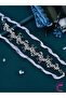 Exclusive Design Tulle Train with Zircon Stones Pearls and Flowers Bridal Crown Silver Wedding Hairpin Accessory - 3