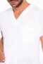 Unisex White Soft Lycra Nurse Hospital Doctor Surgical Uniform Scrubs Suit - 4