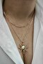 2-Piece Combination Sun Charm Gold Women's Necklace - 2