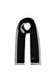 Four Seasons Monogram Pattern Shawl 04356-Black White - 2