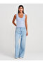 10750 Corded Fine Textured Knitwear Blouse-Blue - 4