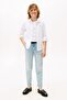 Boy's Solid Stretch Poplin Shirt - White - 2