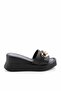Women's Black Slippers K04823300709
