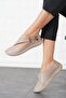Cesa Side Rubber Window Genuine Leather Women's Shoes Mink Skin - 2