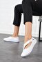 Cesa Yan Rubber Window Genuine Leather Women's Shoes White Skin