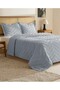 Merve 3 Piece Double Bedspread Gray - 3