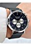 Function Functional Steel-Leather Dual Band Waterproof Men's Wristwatch - 4