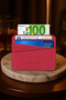Boris Genuine Leather Men's Claret Red (Casual Model) Card Holder Business Card Holder
