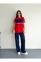 Soft Texture Garnish Striped Detail Wide Leg Modal Fabric Tracksuit Set - 6