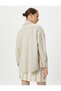 Oversize Shirt Suede Look Flap Pocket Buttoned - 4