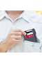 Glorya Genuine Leather Women's Gray Card Holder Wallet with Coin Compartment Zipper - 7
