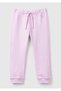 Girl's Lilac Logo Embroidered Sweatpants