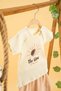 Girl Boy Baby Kids Natural 2 Piece Set Crew Neck Shorts Cotton Comfortable Trend Fashion Bottom Top Set - 2