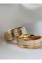 Gold-Tone Stainless Steel Wedding Band Ring – 8 mm - 2