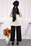 Stone Skirt Pleated Waist Belted Tunic - 4