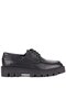 - Black Genuine Leather Lace-Up Men's Casual Shoes 115-K512 - 2
