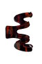 Brown Wave Detailed Leopard Patterned Latch Buckle - 3
