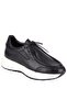 - Black Genuine Leather Lace-Up Men's Casual Shoes 115-K525 - 3