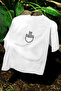 Be Happy Printed Unisex Crew Neck Cotton Oversize Short Sleeve T-Shirt - 3