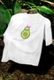Avocado Printed Women's Crew Neck Cotton Oversize Short Sleeve T-Shirt - 3