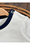 Sail Embroidered Hat and Snap Fastener Bottom Summer Baby Boy Jumpsuit - 5