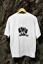 Dog Printed Unisex Crew Neck Cotton Oversize Short Sleeve T-Shirt - 2