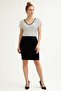 Front and Back V-Neck Basic Viscose Blend T-Shirt - 6