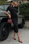 Drawstring Waist Midi Dress 2853 - 2