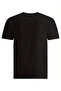 Printed Oversize Crew Neck T-Shirt - Black