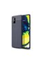 Galaxy M31S Case Leather Pattern Luxury Niss Silicone Navy Blue + Nano Screen Protector