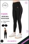 Women's Sports Team High Waist Leggings with Pad Bustier Sport Team High Waist Padded Bustier Black 3041 - 7