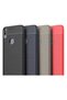Mi 8 Lite Case Leather Pattern Luxury Niss Silicone Red + Full Screen Protector - 2