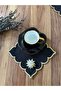 6 Pieces Gold Pearl Black Coffee Side, Cocktail Presentation Napkin - 5