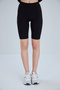 Plus Size Biker Sports Shorts Black Cotton Tights - High Waist Recovery Black Sports Shorts Leggings - 6