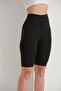 Black Shorts Leggings with Pockets - 2