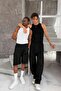 Black Cozy Basic Tank Top Lycra Premium Corded Tank Top - 7