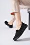 Ciel rubber tied anorak women's orthopedic flat shoes black - black - 2