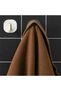 2-Compartment White Cabinet Door Handle Snap Hanger for Office Home Office Kitchen - 2