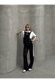Garnish Half Zipper Oversize Wide Leg Soft Texture Modal Fabric Tracksuit Set - 2